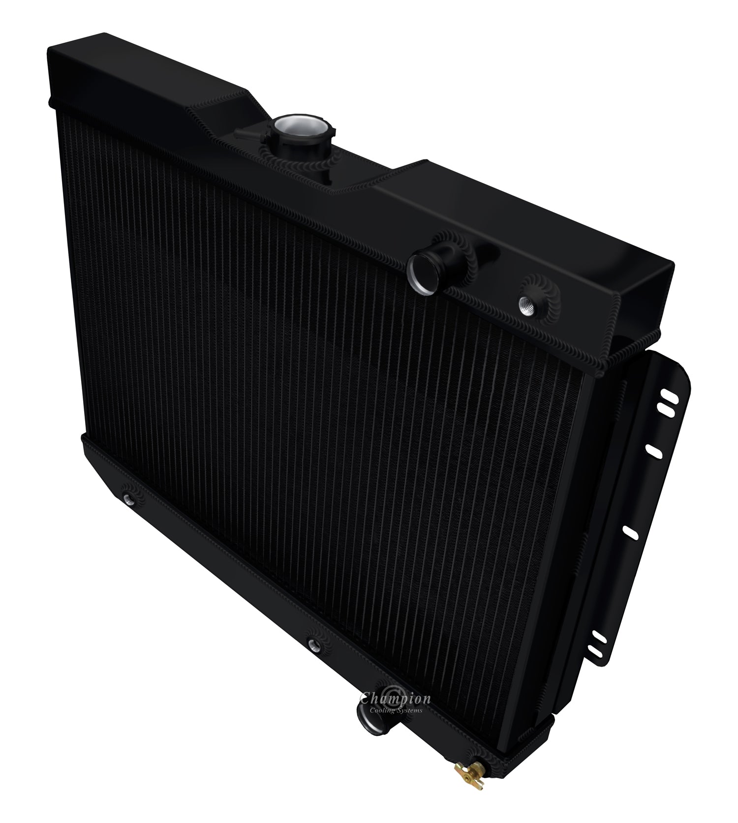 1960-1965 Chevy Biscayne LS Swap 3-Row Black Radiator