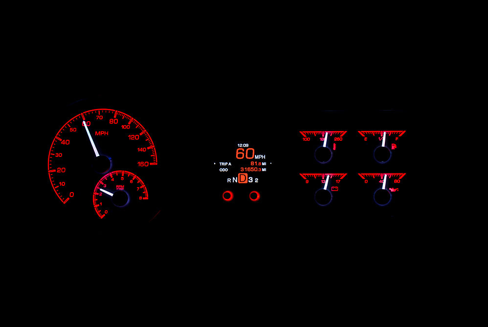 1953-54 Chevy Car HDX Gauge Instruments
