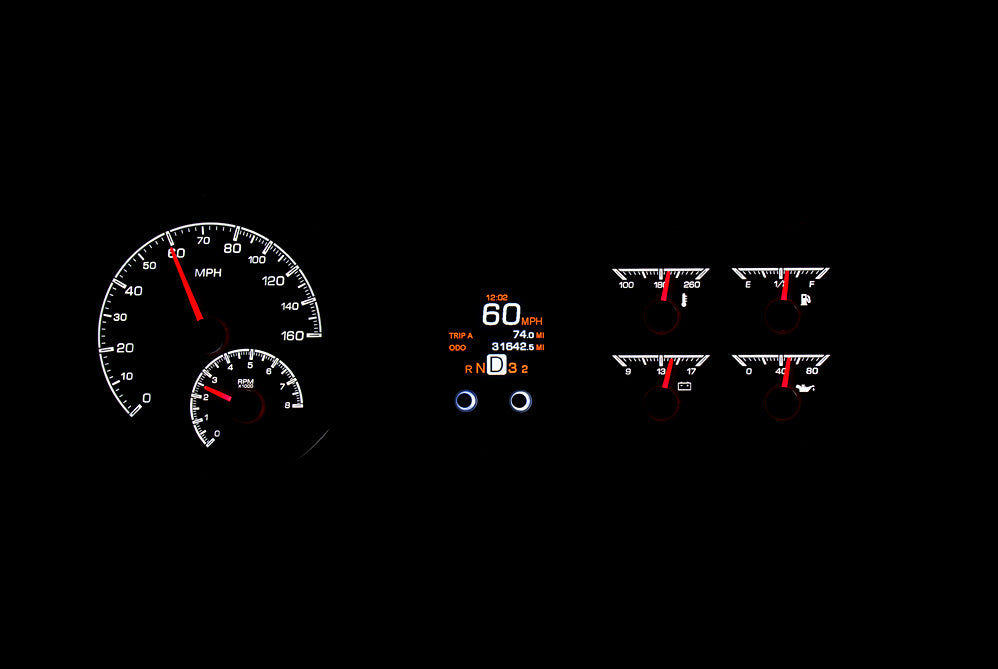 1953-54 Chevy Car HDX Gauge Instruments
