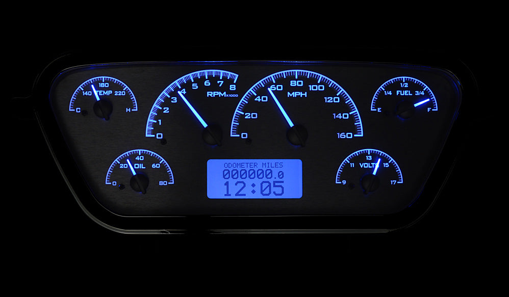 1953-1955 Ford Pickup VHX Gauge Instruments - Dakota Digital VHX-53F-PU
