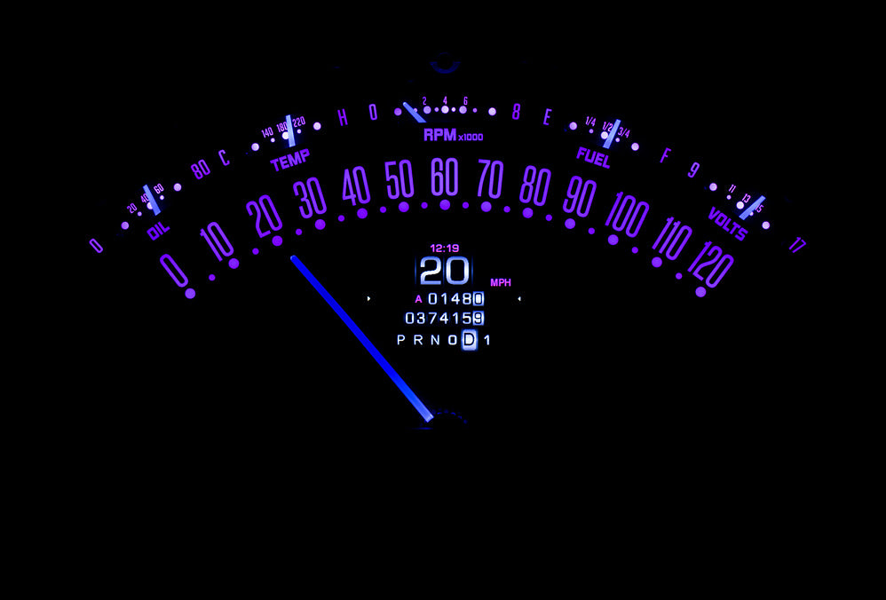 1955- 56 Chevy Belair, 210 RTX Gauge Instruments
