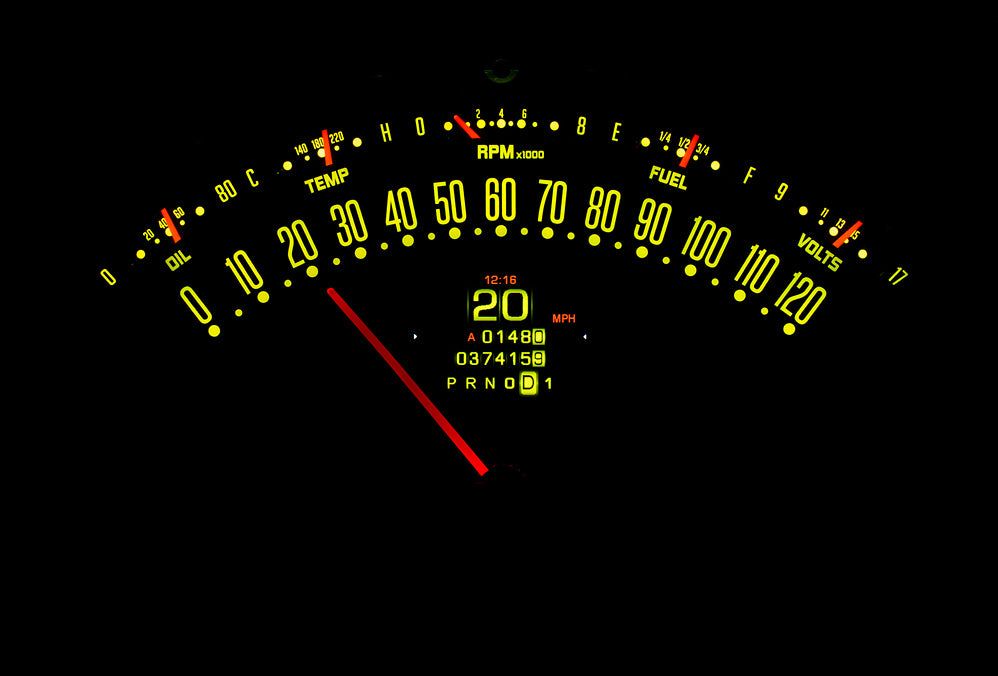 1955- 56 Chevy Belair, 210 RTX Gauge Instruments