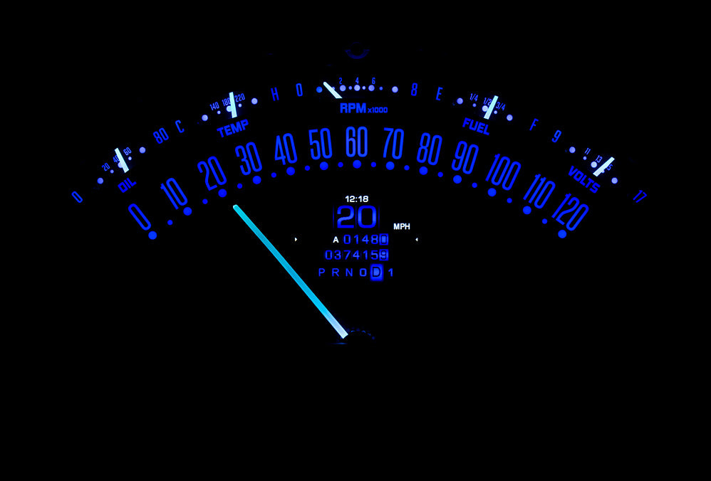 1955- 56 Chevy Belair, 210 RTX Gauge Instruments