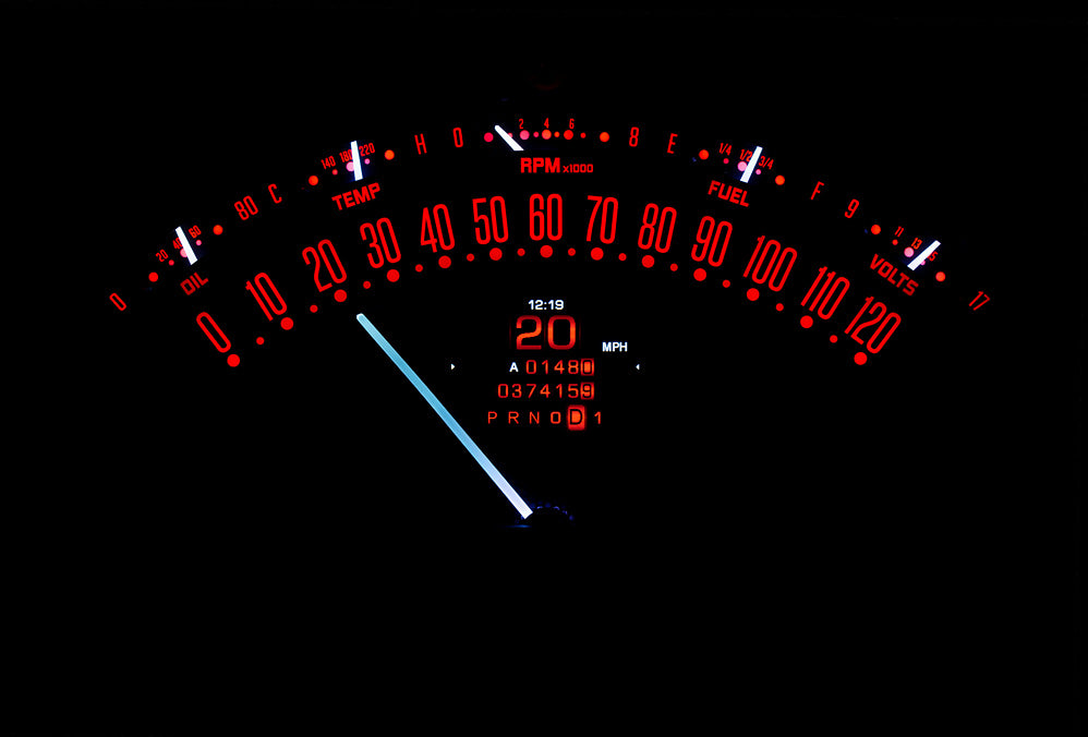 1955- 56 Chevy Belair, 210 RTX Gauge Instruments