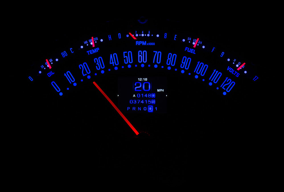 1955- 56 Chevy Belair, 210 RTX Gauge Instruments