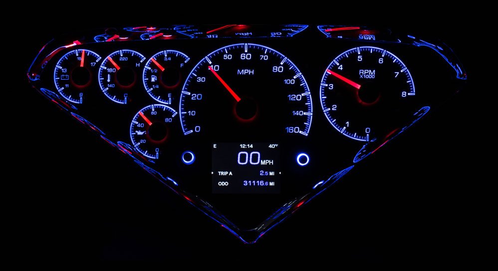 1955-59 Chevy Pickup Truck HDX Gauge Instruments - Dakota Digital