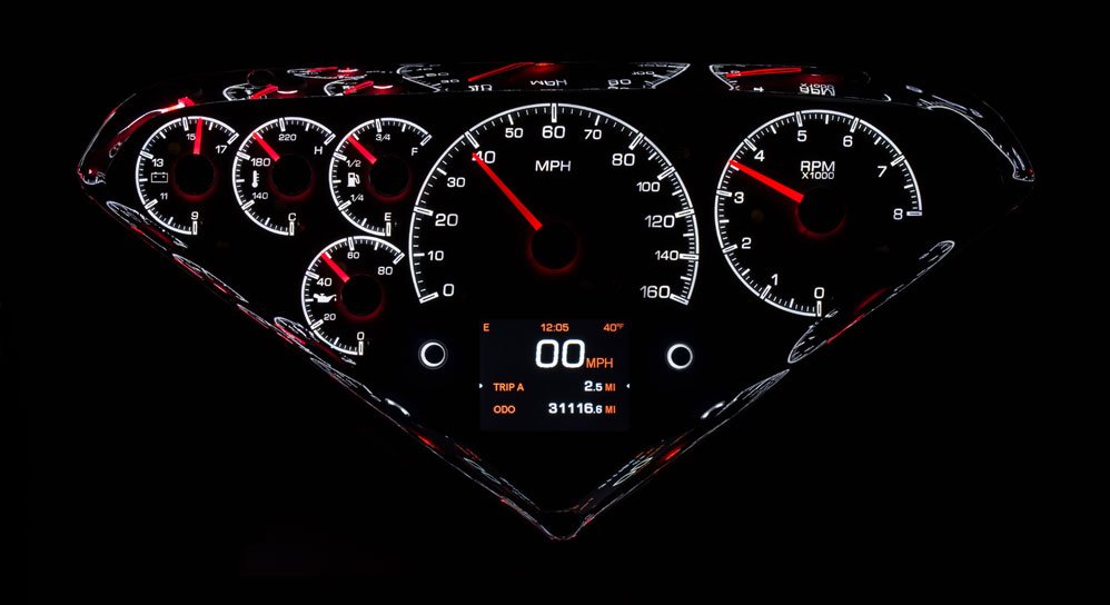 1955-59 Chevy Pickup Truck HDX Gauge Instruments - Dakota Digital
