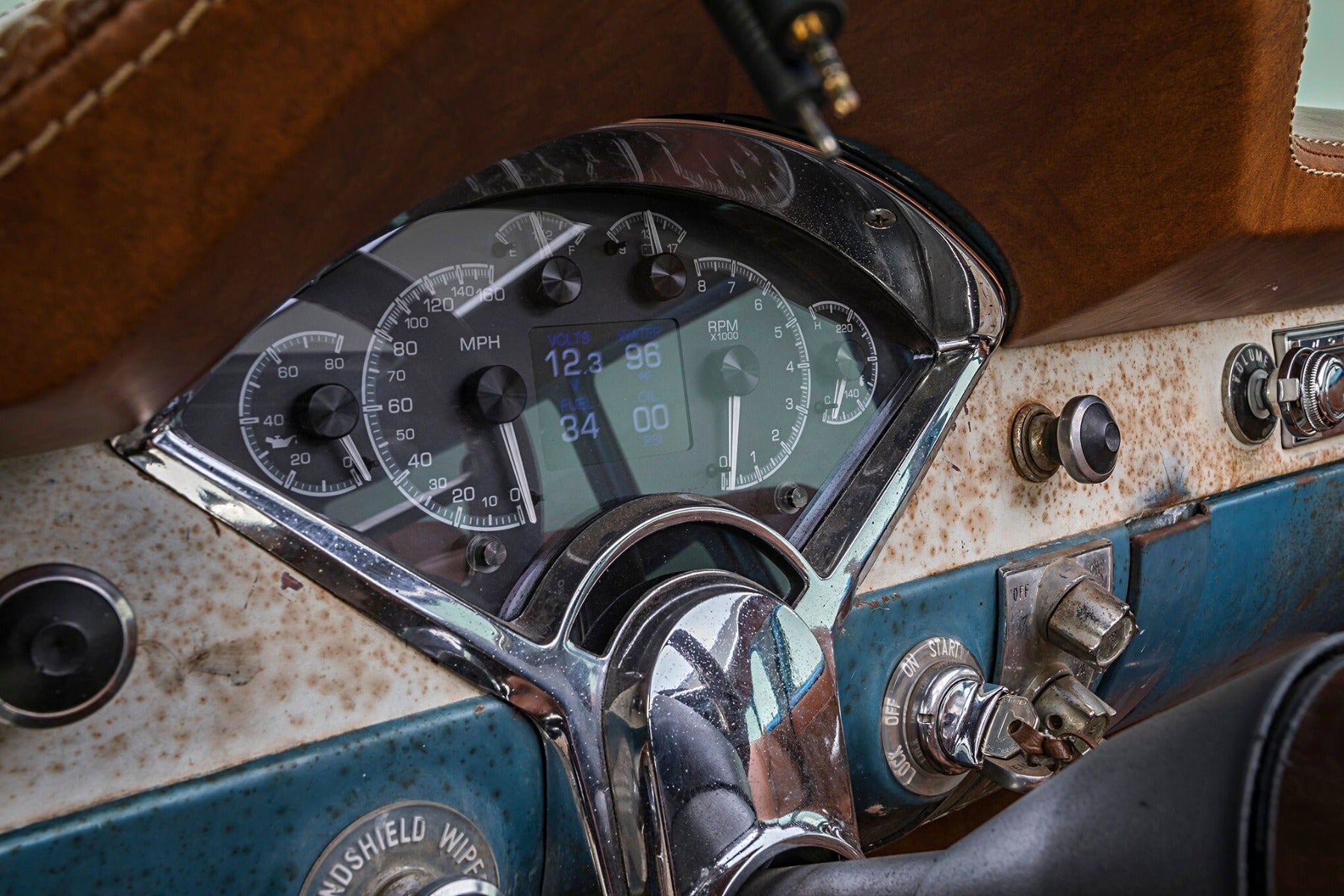 1955- 56 Chevy Belair, 210 HDX Instruments - Dakota Digital gauges