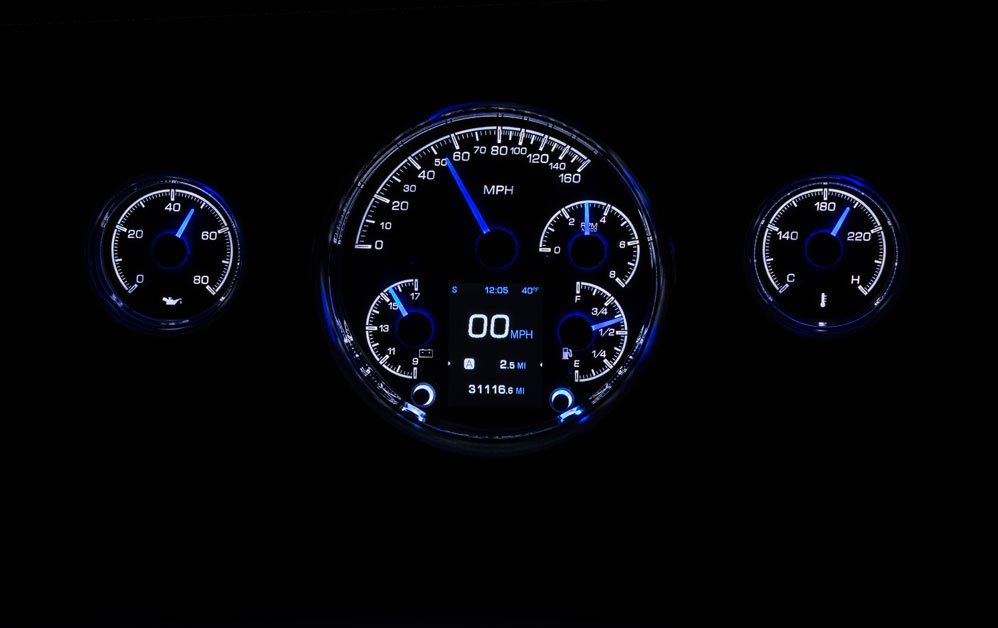 1957 Chevy Belair, 210 HDX Instruments - Dakota Digital