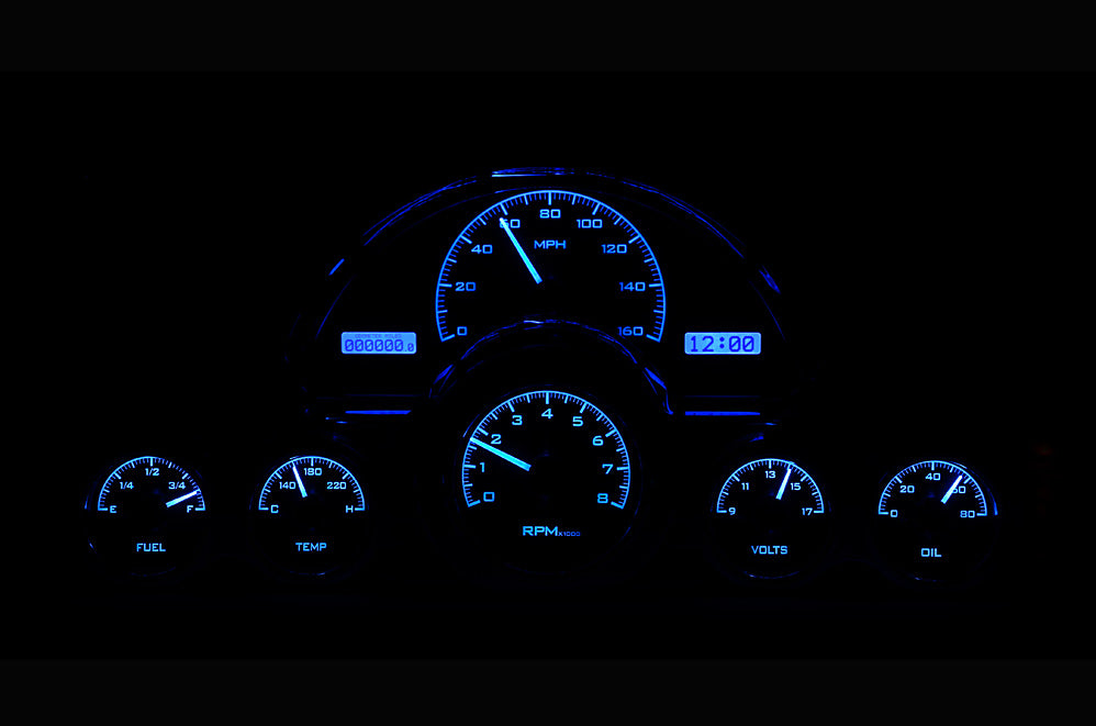 1958-62 Chevy Corvette VHX Instruments - Dakota Digital VHX-58C-VET