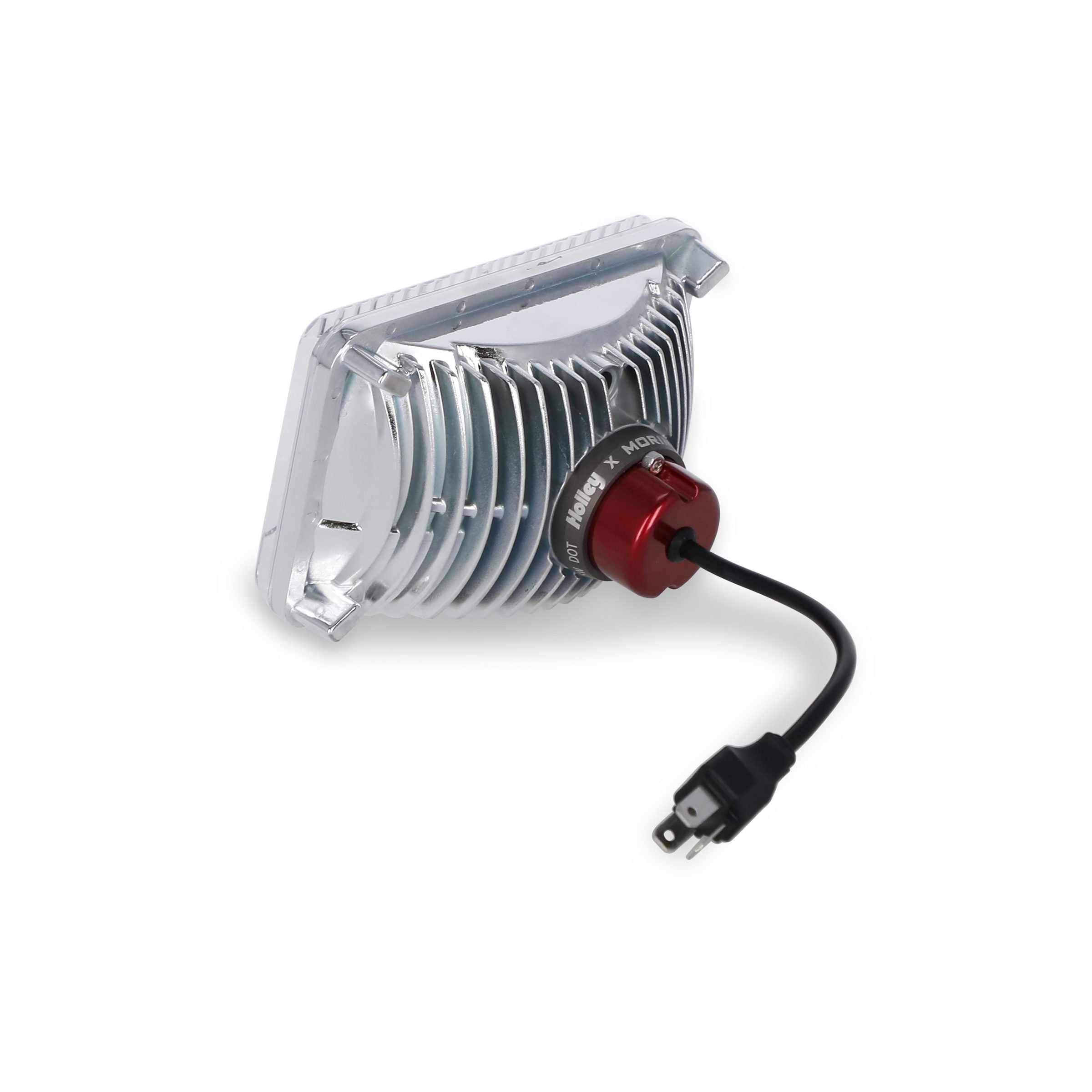 Holley RetroBright LED Headlight – 4x6-inch Rectangle – Classic White (3000K) – view 2