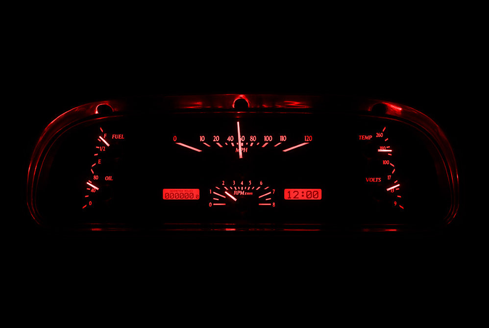 1960-1963 Ford Falcon VHX Gauge Instruments - Dakota Digital VHX-60F-FAL