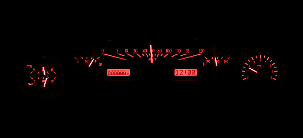 1964-1965 Ford Mustang VHX Gauge Instruments - Dakota Digital VHX-64F-FAL