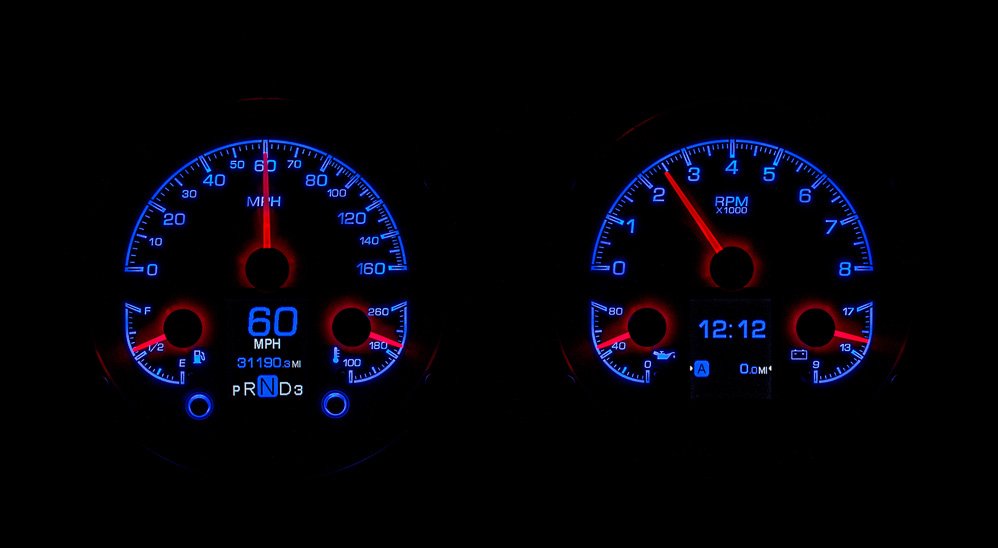 1967- 68 Camaro HDX Gauge Instruments - Dakota Digital