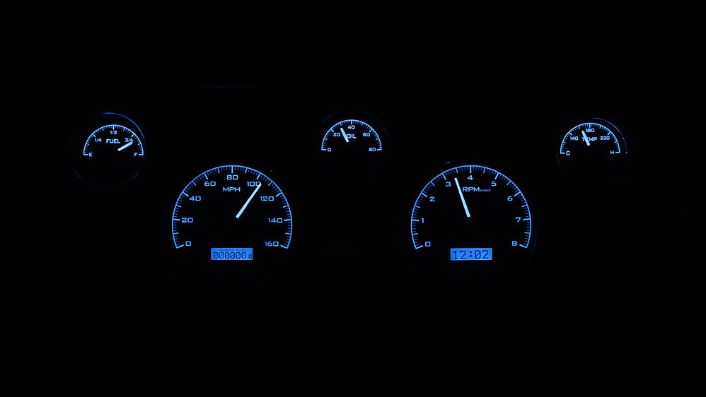 1967-1968 Ford Mustang VHX Gauge Instruments - Dakota Digital VHX-67F-MUS