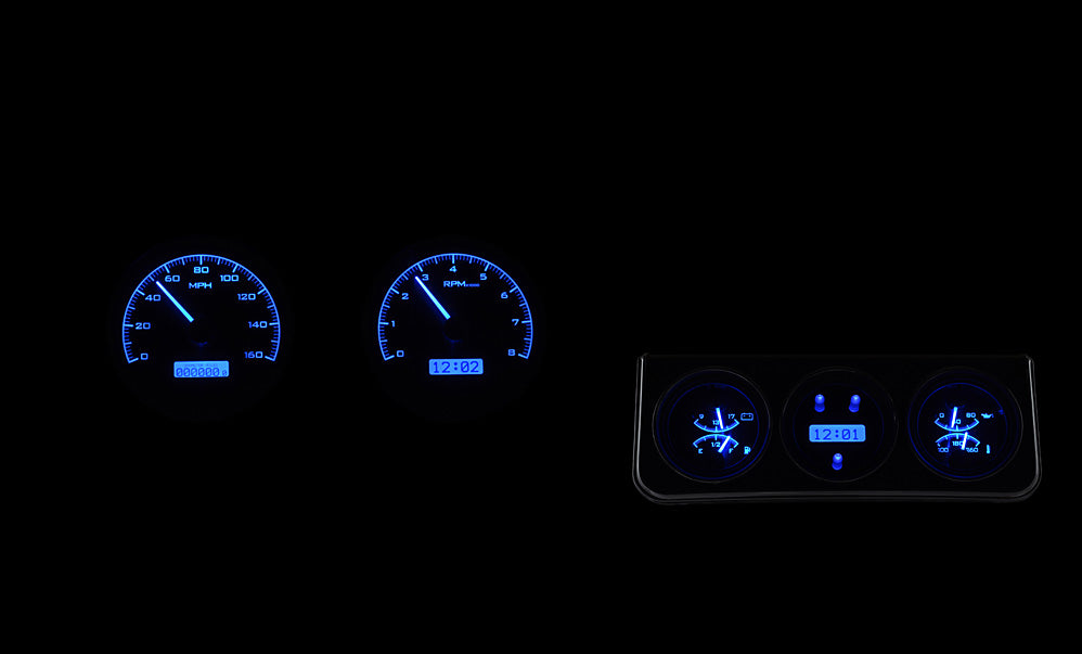 1967 Camaro/ Firebird VHX Instruments w/ Console gauges VHX Instruments - Dakota Digital VHX-67C-CAC