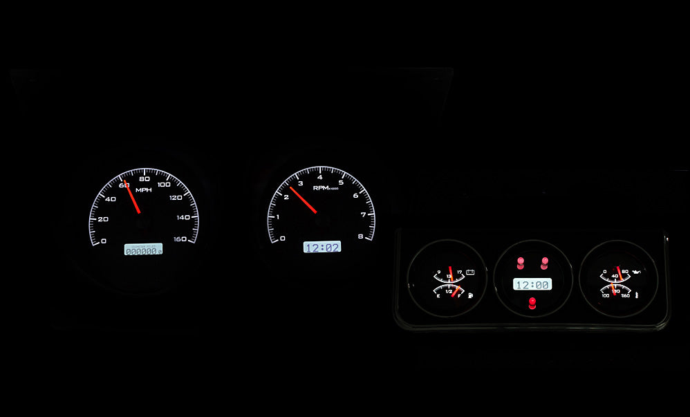 1967 Camaro/ Firebird VHX Instruments w/ Console gauges VHX Instruments - Dakota Digital VHX-67C-CAC