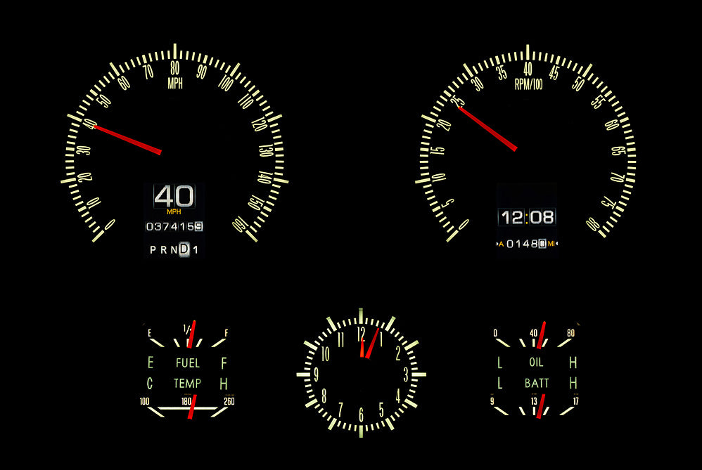 1967 Camaro with Console gauges RTX Instruments