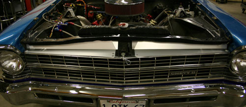 1966 Nova Anodized Show Panel with "Bowtie" Engraved