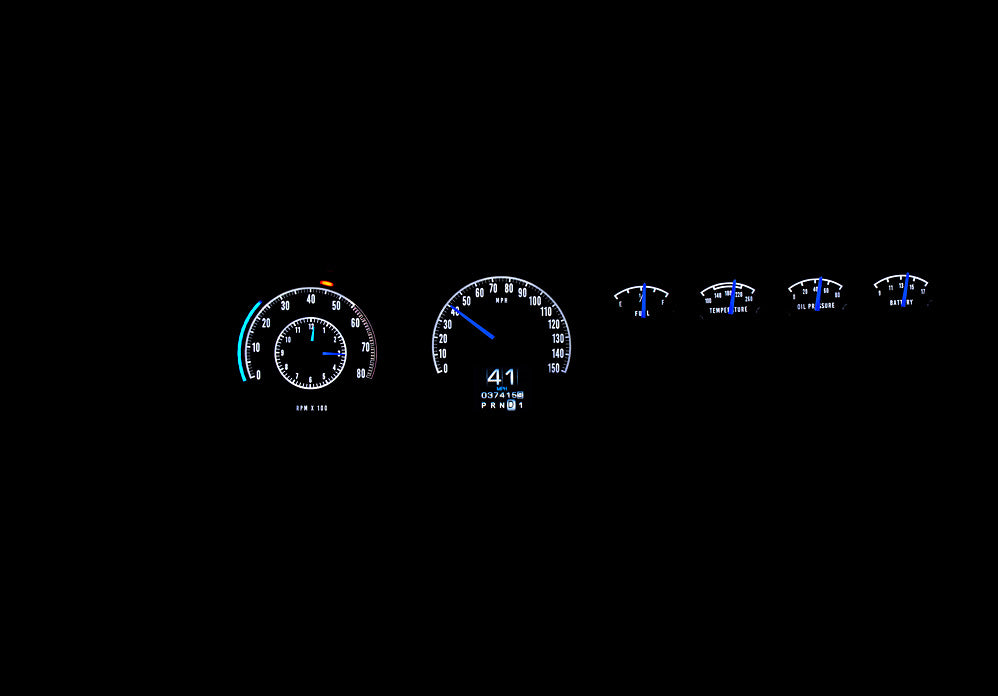 1970 Plymouth GTX, Road Runner RTX Gauge Instruments