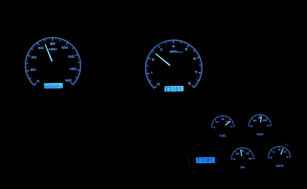 1968- 77 Chevy Corvette VHX Instruments - Dakota Digital VHX-68C-V