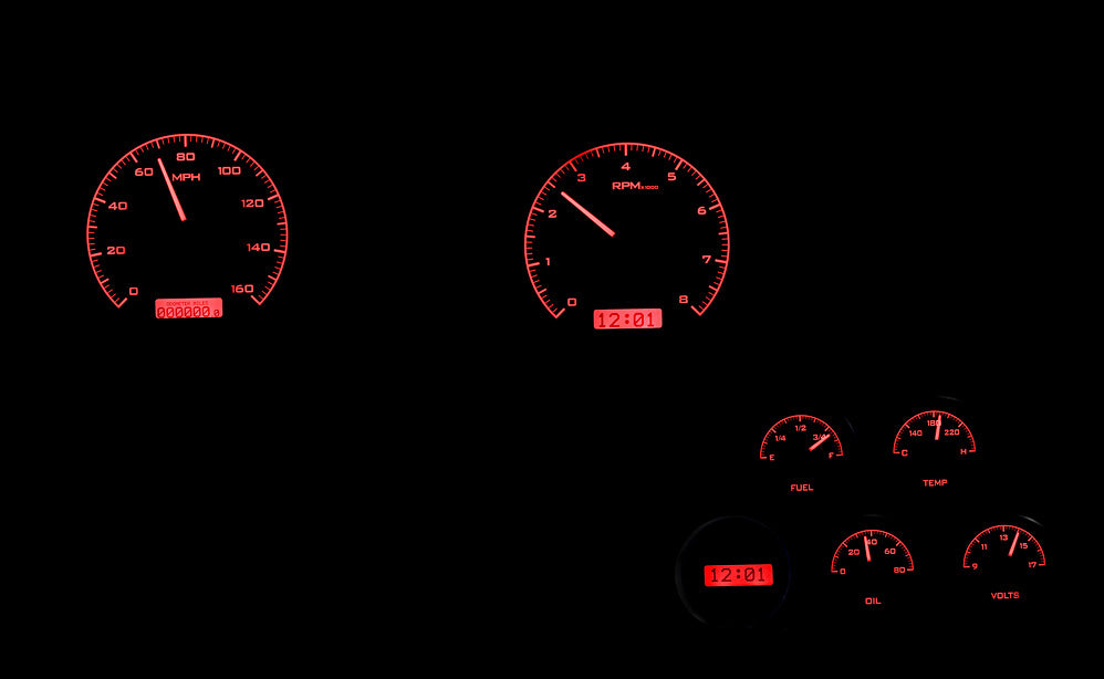 1968- 77 Chevy Corvette VHX Instruments - Dakota Digital VHX-68C-V