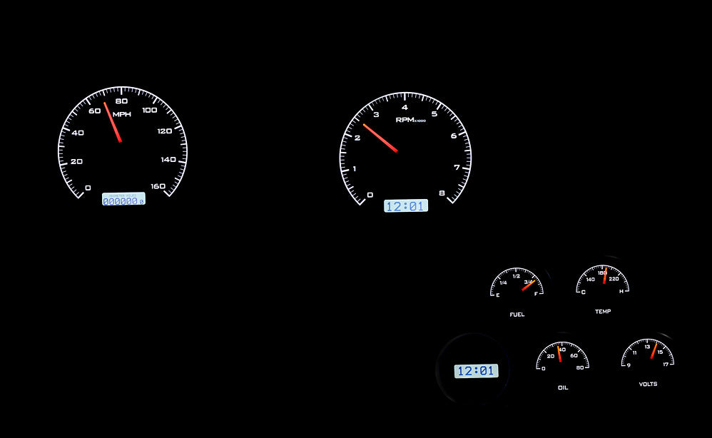 1968- 77 Chevy Corvette VHX Instruments - Dakota Digital VHX-68C-V
