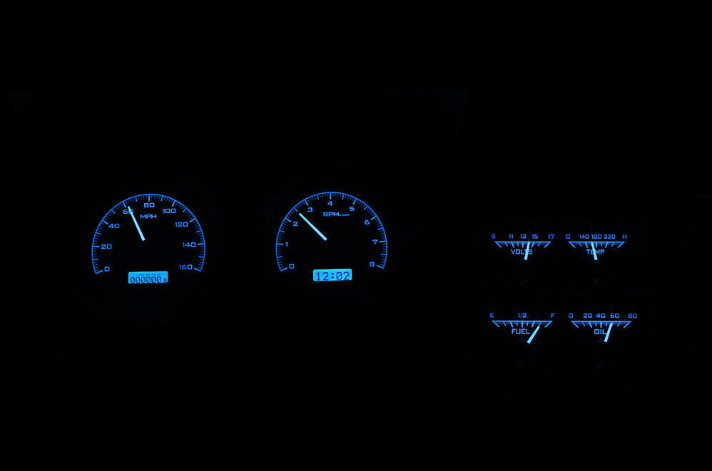 1968 Camaro VHX Instruments w/ Console gauges VHX Instruments - Dakota Digital VHX-68C-CAC