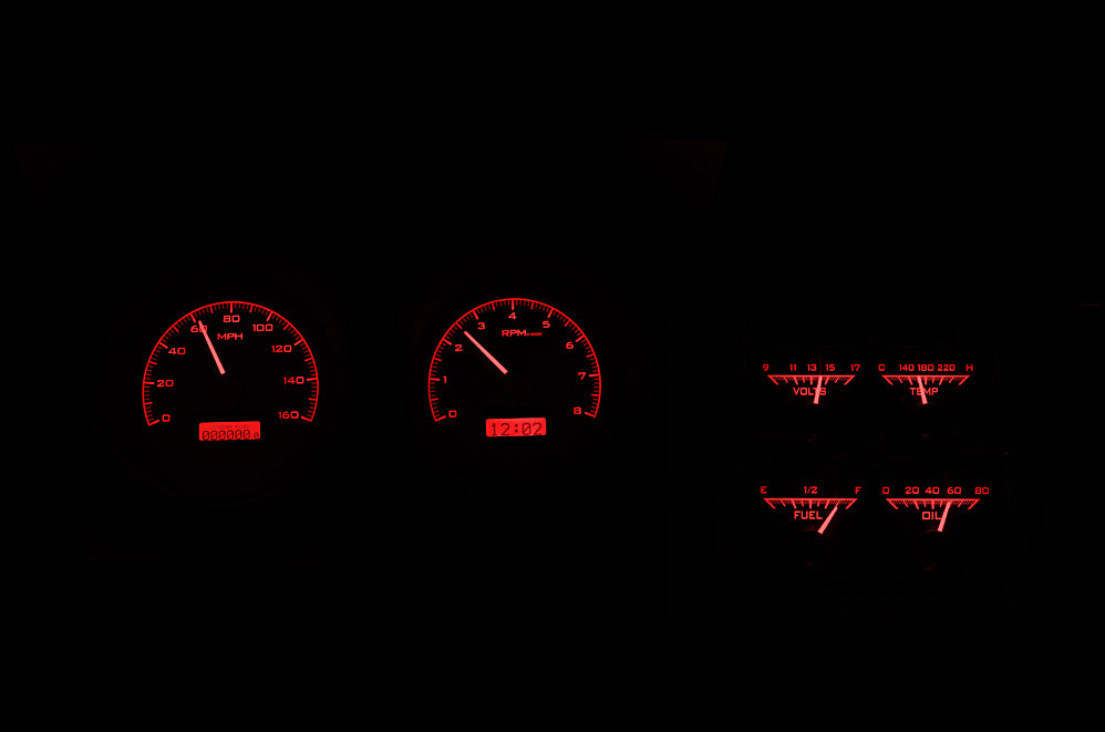 1968 Camaro VHX Instruments w/ Console gauges VHX Instruments - Dakota Digital VHX-68C-CAC
