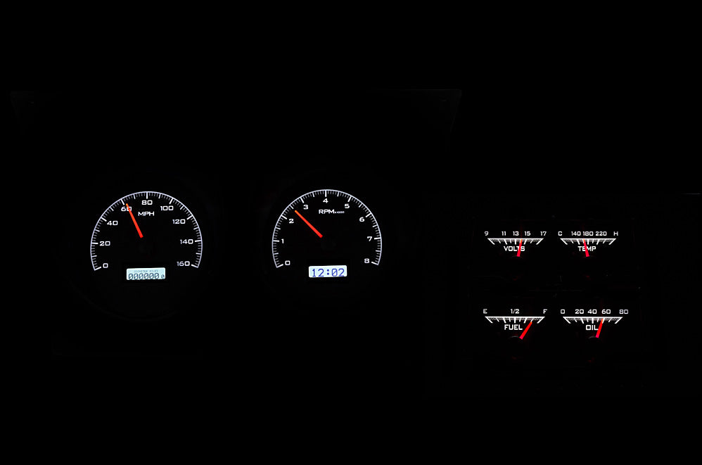 1968 Camaro VHX Instruments w/ Console gauges VHX Instruments - Dakota Digital VHX-68C-CAC