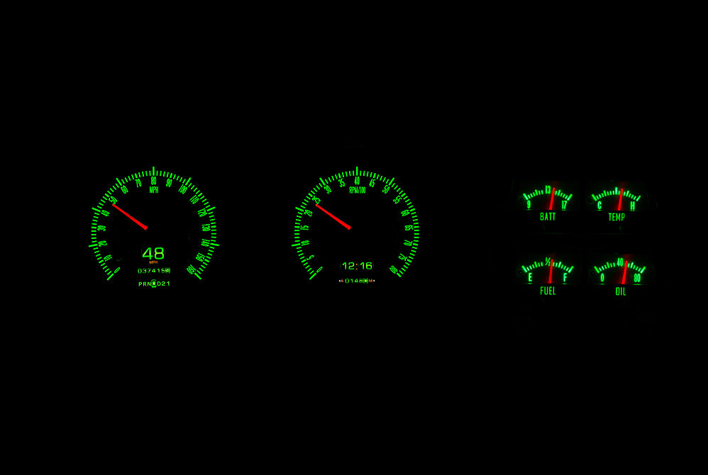 1968 Camaro with Console gauges RTX Instruments