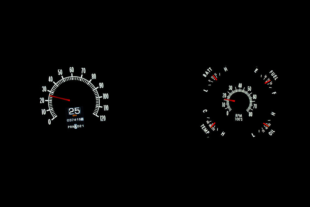 1968 El Camino RTX Gauge Instruments