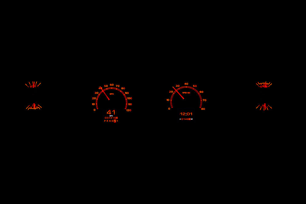1969- 70 Ford Mustang RTX Gauge Instruments