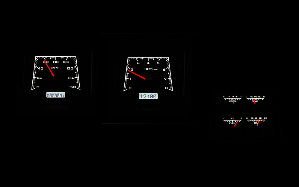 1969 Camaro VHX Instruments with Console gauges - Dakota Digital VHX-69C-CAC