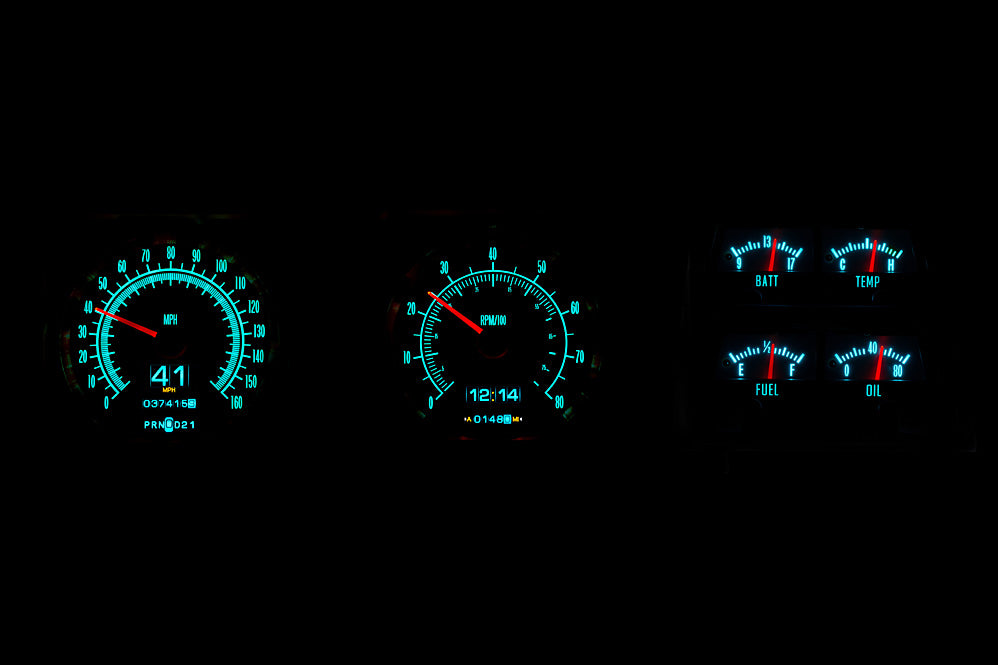 1969 Camaro with Console gauges RTX Instruments
