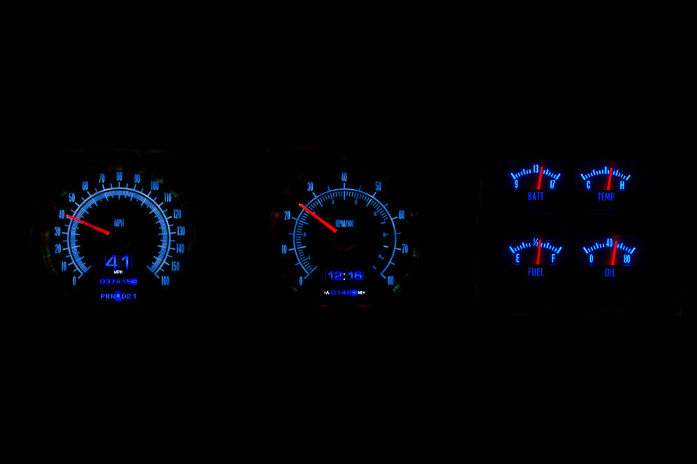 1969 Camaro with Console gauges RTX Instruments