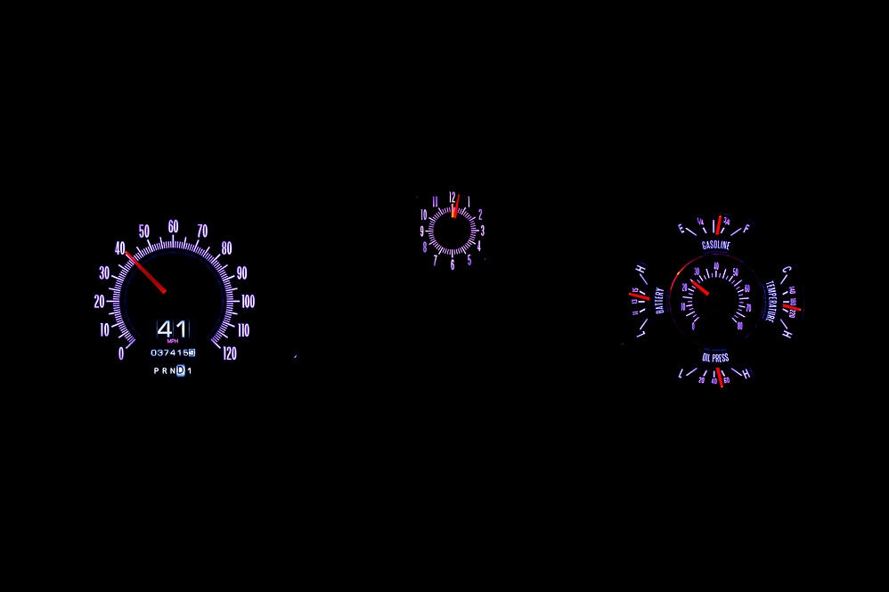 1969 El Camino RTX Gauge Instruments
