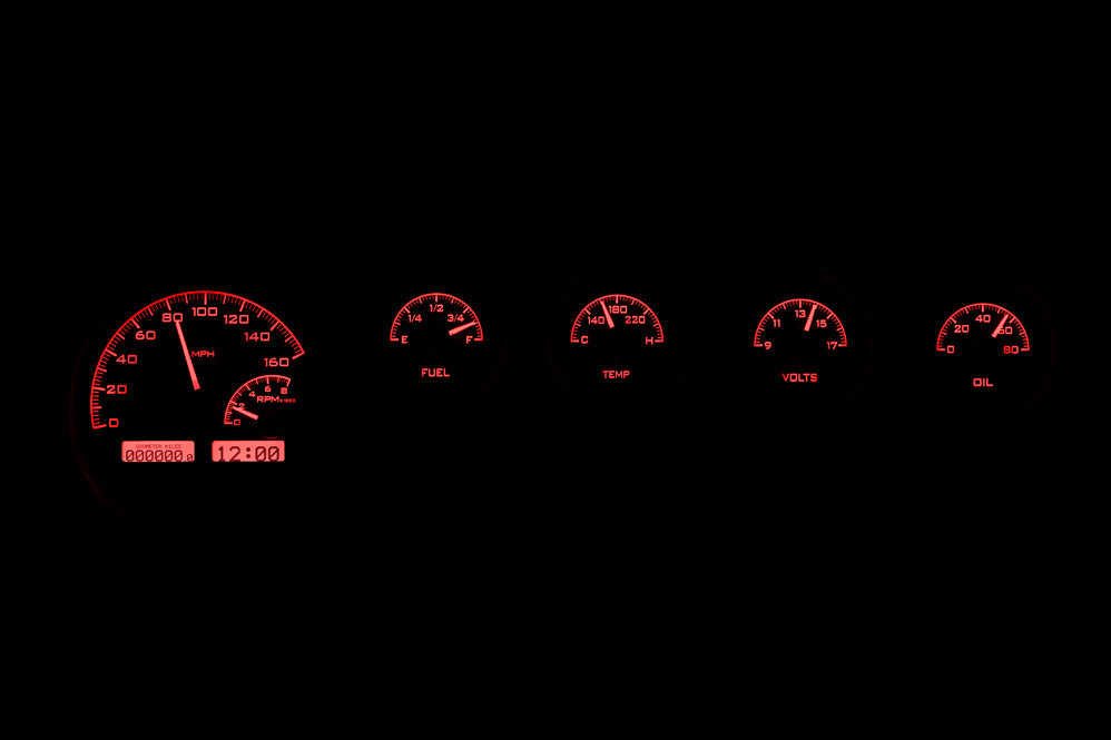 1970- 74 Mopar E-Body Challenger & Barracuda VHX Gauge Instruments
