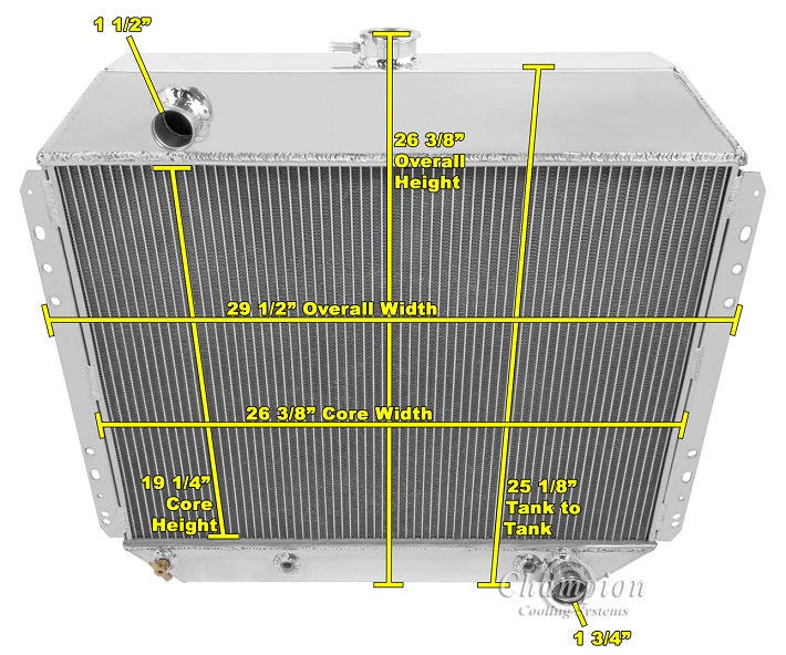  Dual Fan Combo - For Chevy V8
