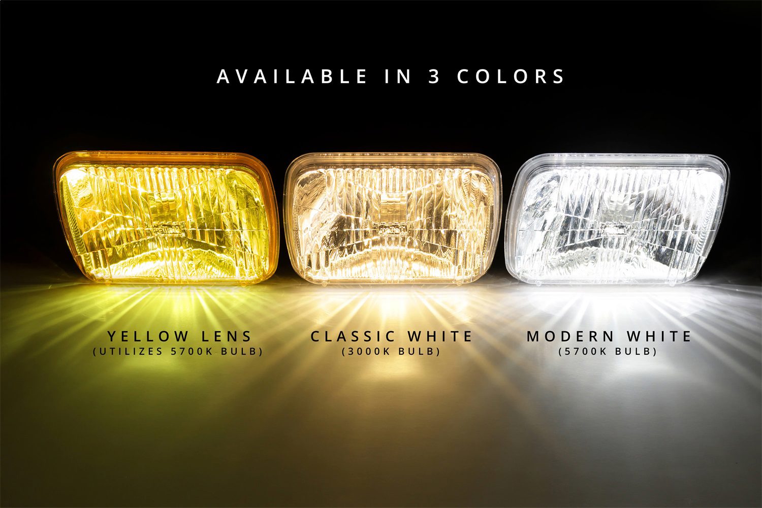 Holley RetroBright LED Headlight – 5x7-inch Rectangle – Classic White (3000K) – view 6
