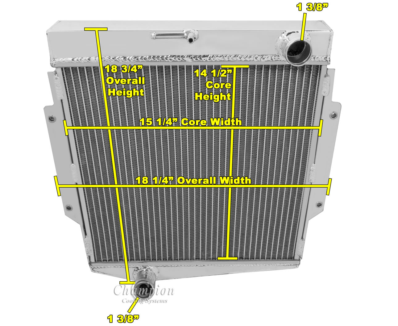 1965-1970 Datsun Fairlady 1600 3-Row Radiator