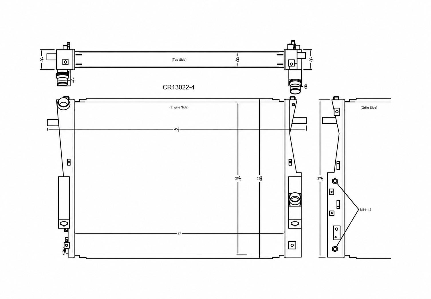 2008-2010 Ford F-250 / F-350 Super Duty 4-Row Radiator