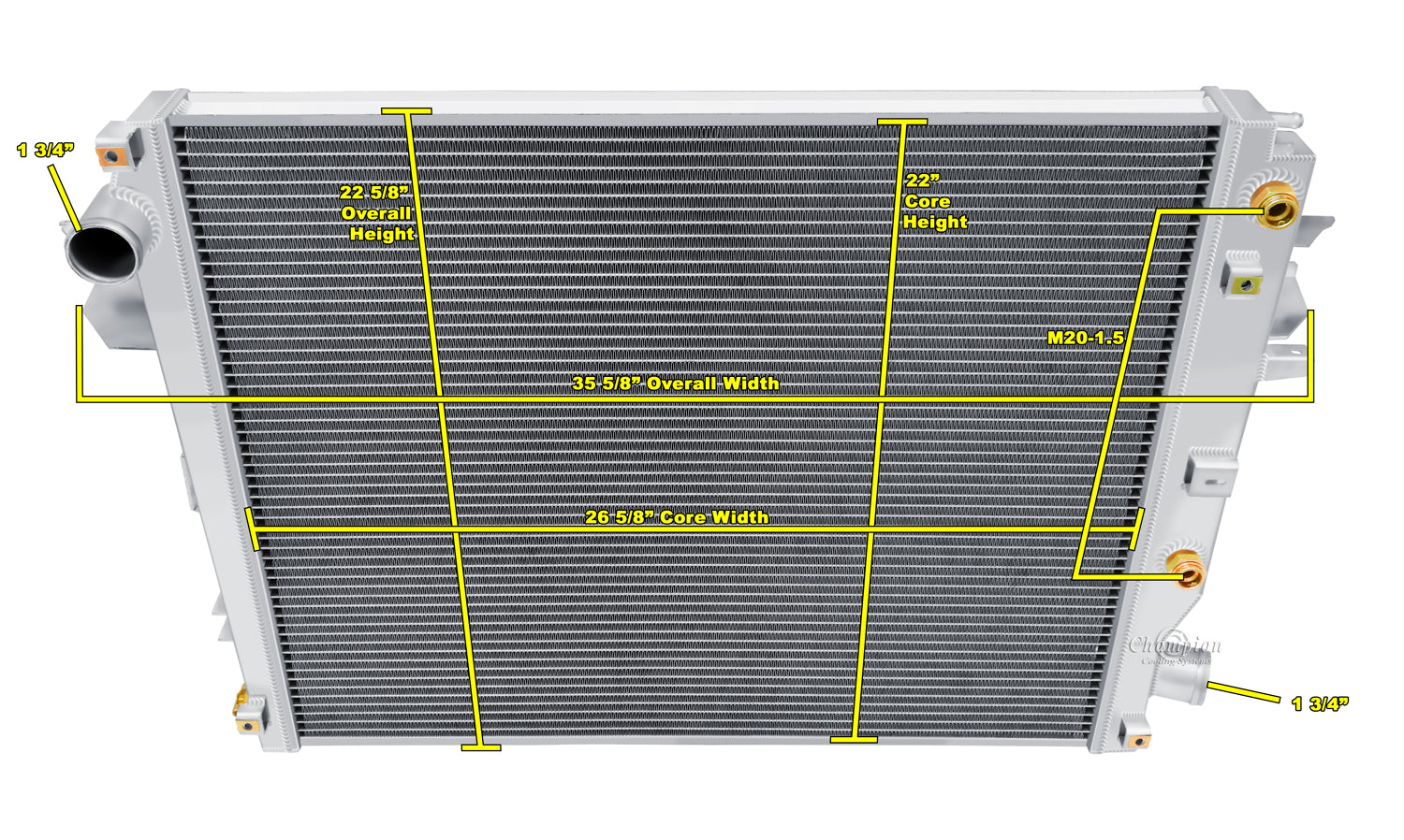 2013-2017 Dodge Ram 2500/3500/4500 6.7 Diesel 2 Row Radiator