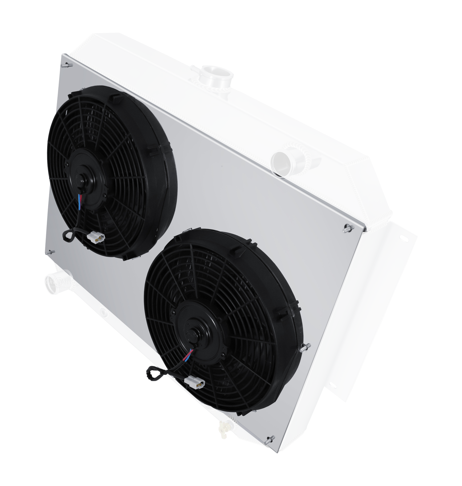 Aluminum Fan Shroud for 12" Electric Fans - 26.5" Wide x 17.75" Tall