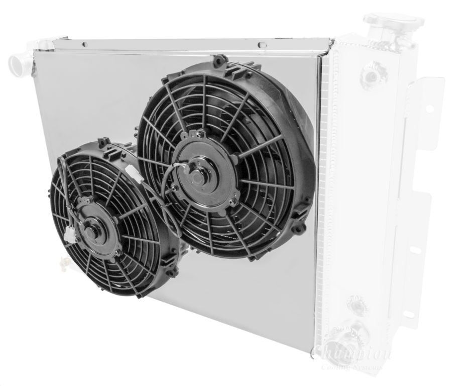 Aluminum Fan Shroud for 10" Electric Fans - 20.75" Wide x 18" Tall