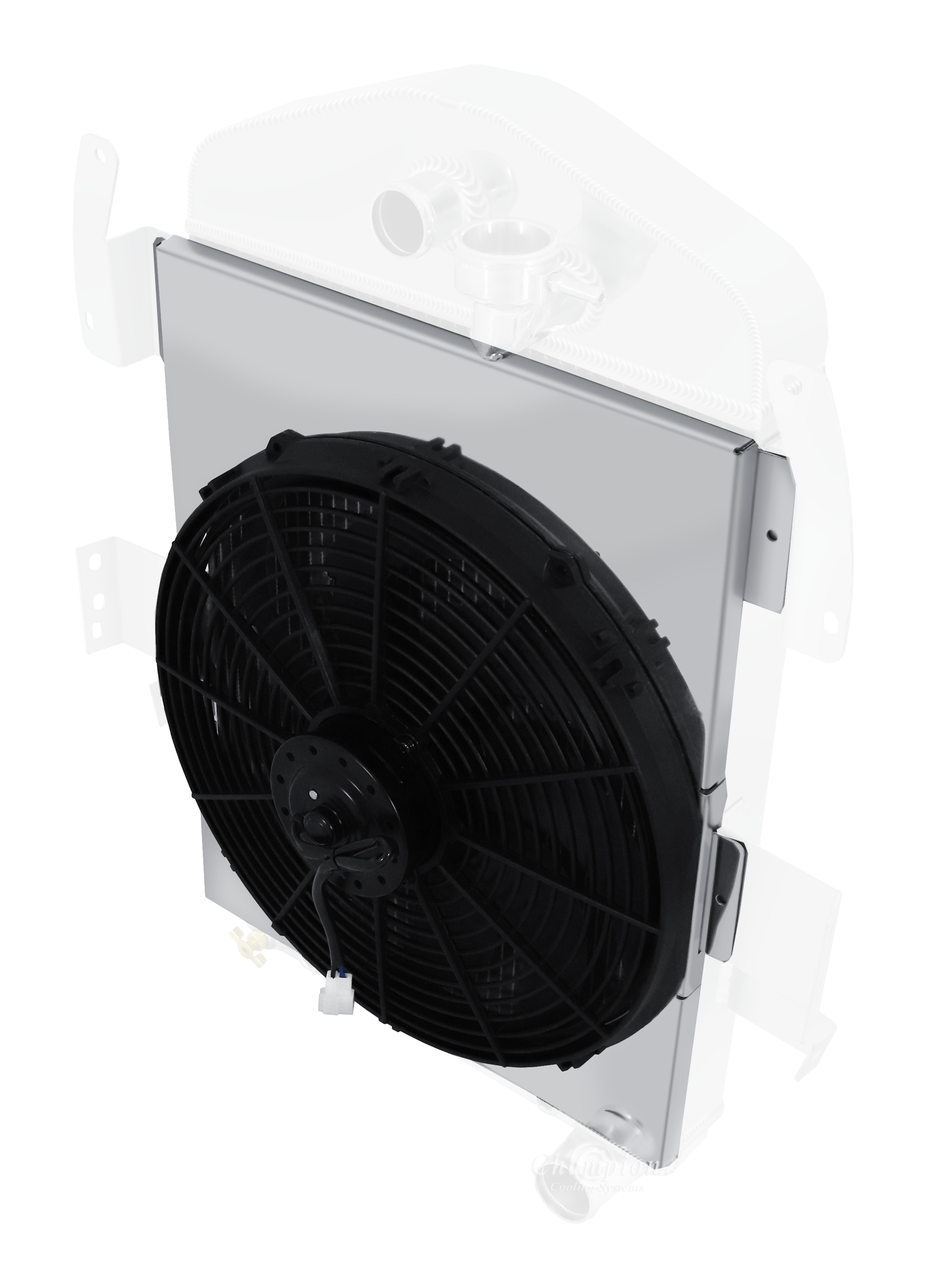 Aluminum Fan Shroud for 16" Electric Fan - 15" Wide x 19.875" Tall