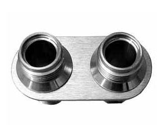 AC Bulkhead Inline Fitting -  #10 Heater Fittings