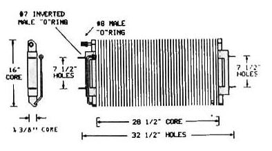 AC Condenser - 1968-1969 Cadillac Fleetwood, Eldorado