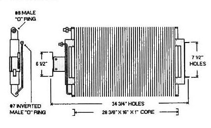 AC Condenser - 1969-1972 Cadillac DeVille, Fleetwood