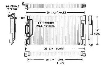 AC Condenser - 1970 Buick Electra, Lesabre, Wildcat